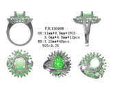 Sterling Silver Semi Mount Ring Setting Oval OV 11X9mm - Syzjewelry